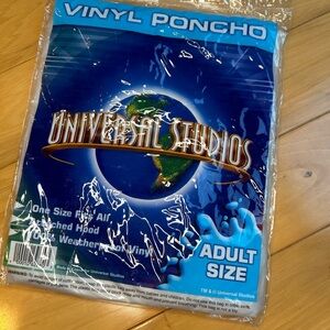 NWOT Universal Studios Adult Vinyl Poncho